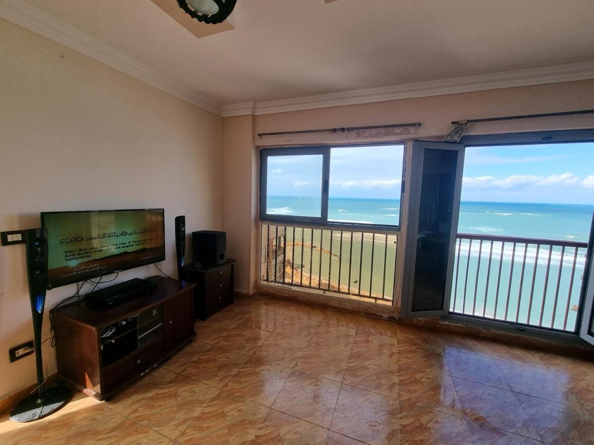 Panoramic Sea View Zamzm Flat Miami Family شقة فندقية زمزم بانورما بشاطئ ميامي - الاسكندرية صف اول مباشر علي بحر - عائلات فقط Alexandria Exteriör bild